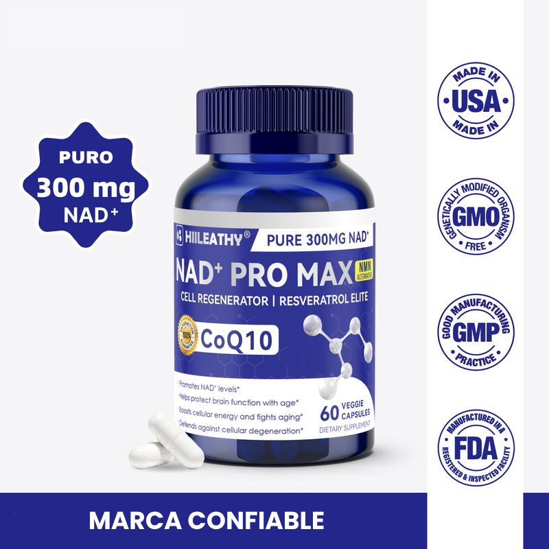 Transforma tu Fisico y tu salud desde adentro hacia afuera con NAD+ PRO MAX